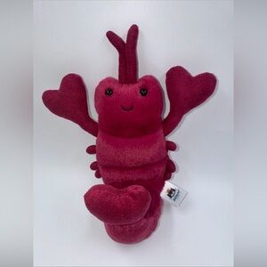 Jellycat London Love-Me Red Lobster 6" Plush Stuffed Animal Toy Collectible